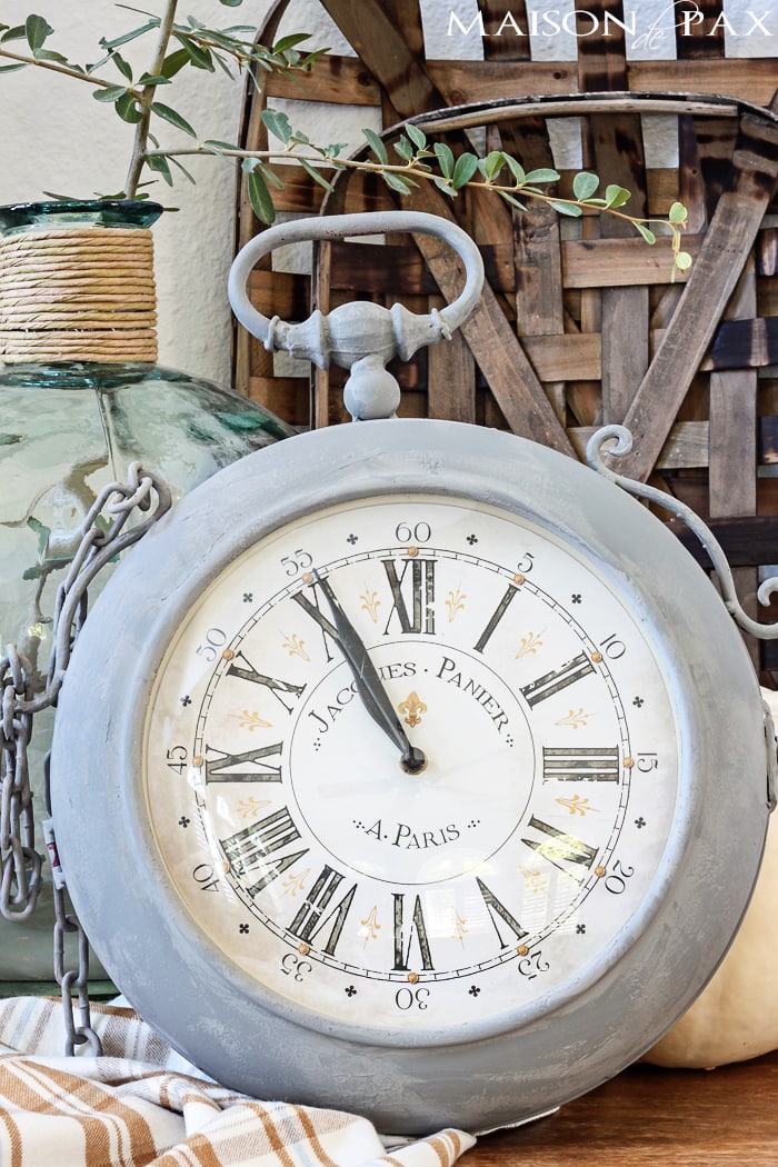 gorgeous painted vintage clock plus great tips for painting accessories | aiweb9ygdry.cmersite.com