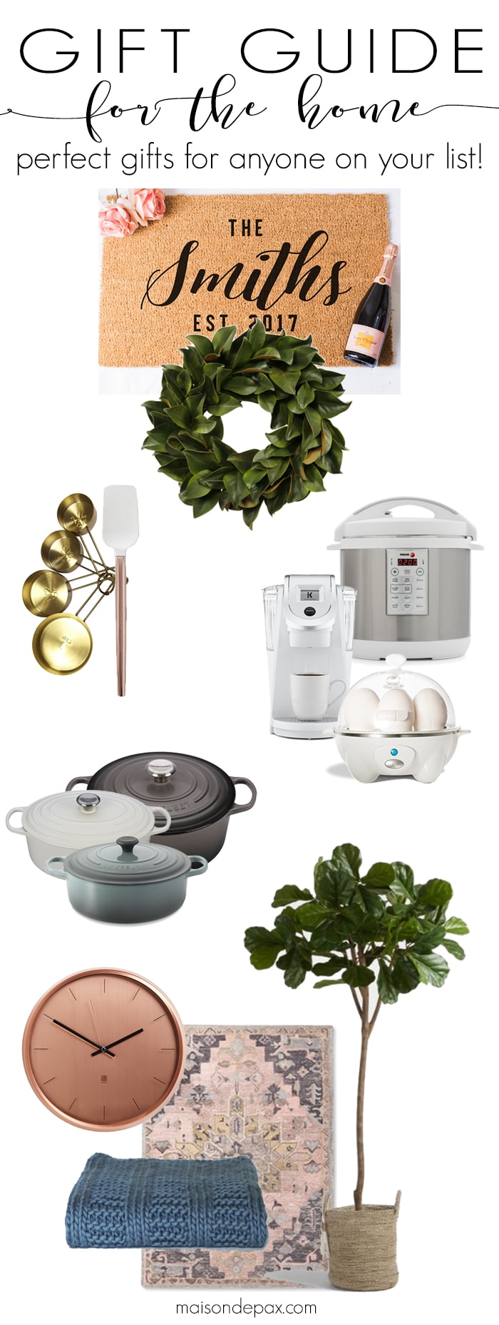 Gift ideas for the Home: from kitchen gadgets to home decor, home gift ideas can be perfect for everyone on your list! #giftguide