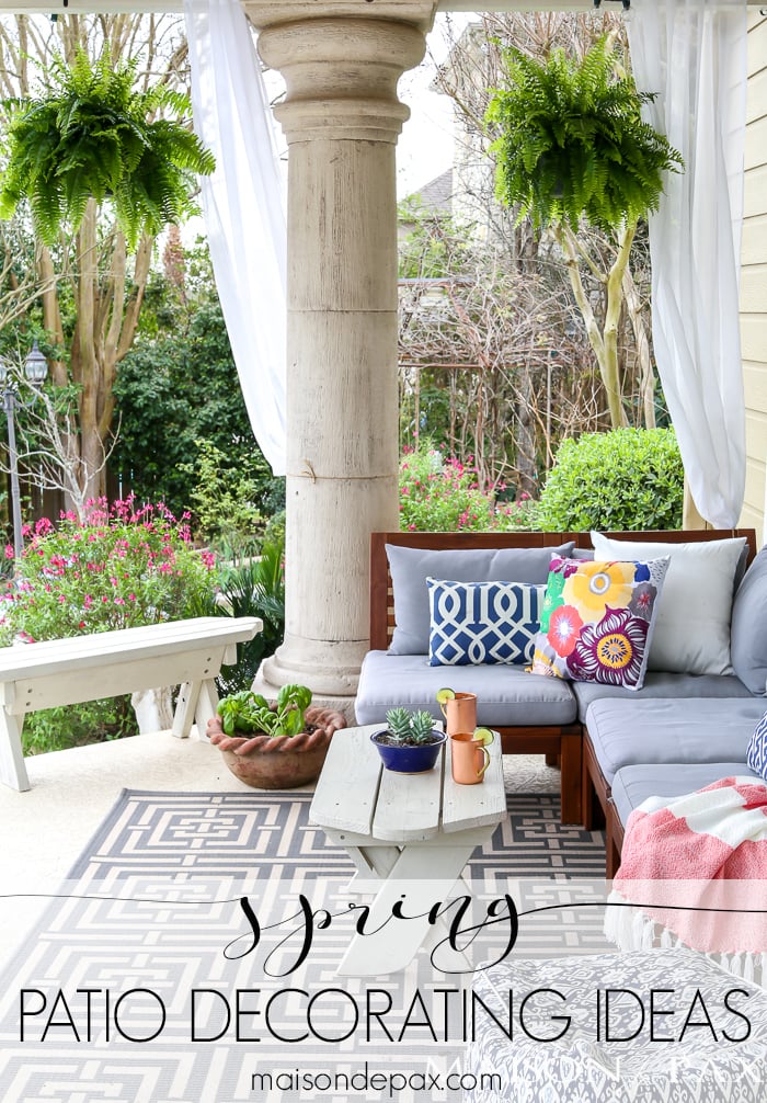Spring Patio Decorating Ideas- Maison de Pax