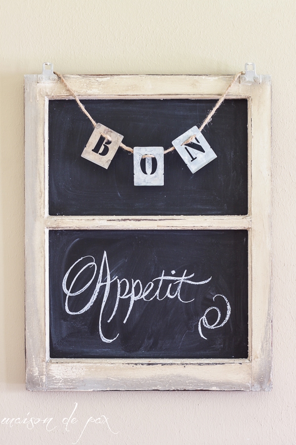 DIY Framed Chalkboard