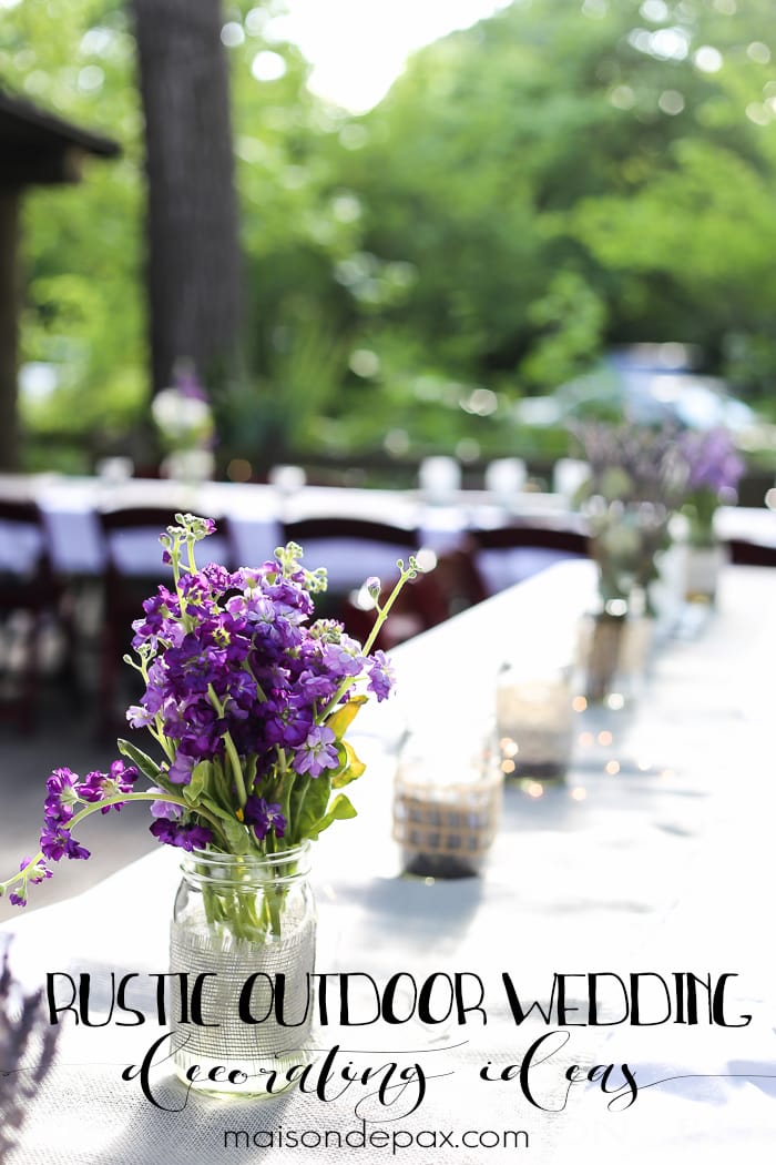 rustic wedding decorations | creative decorating ideas for a rustic chic wedding or rehearsal