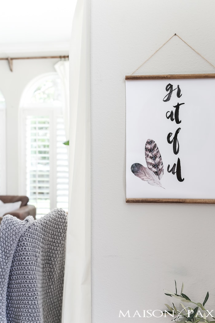 free fall printable: watercolor wall art