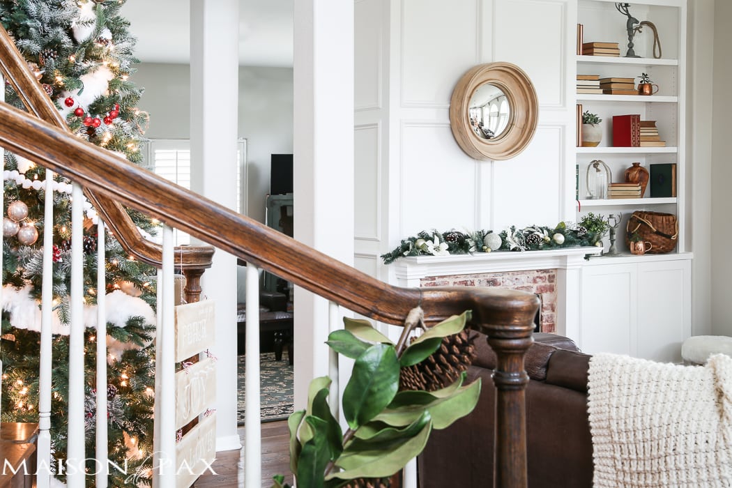 gorgeous while molding fireplace makeover- Maison de Pax