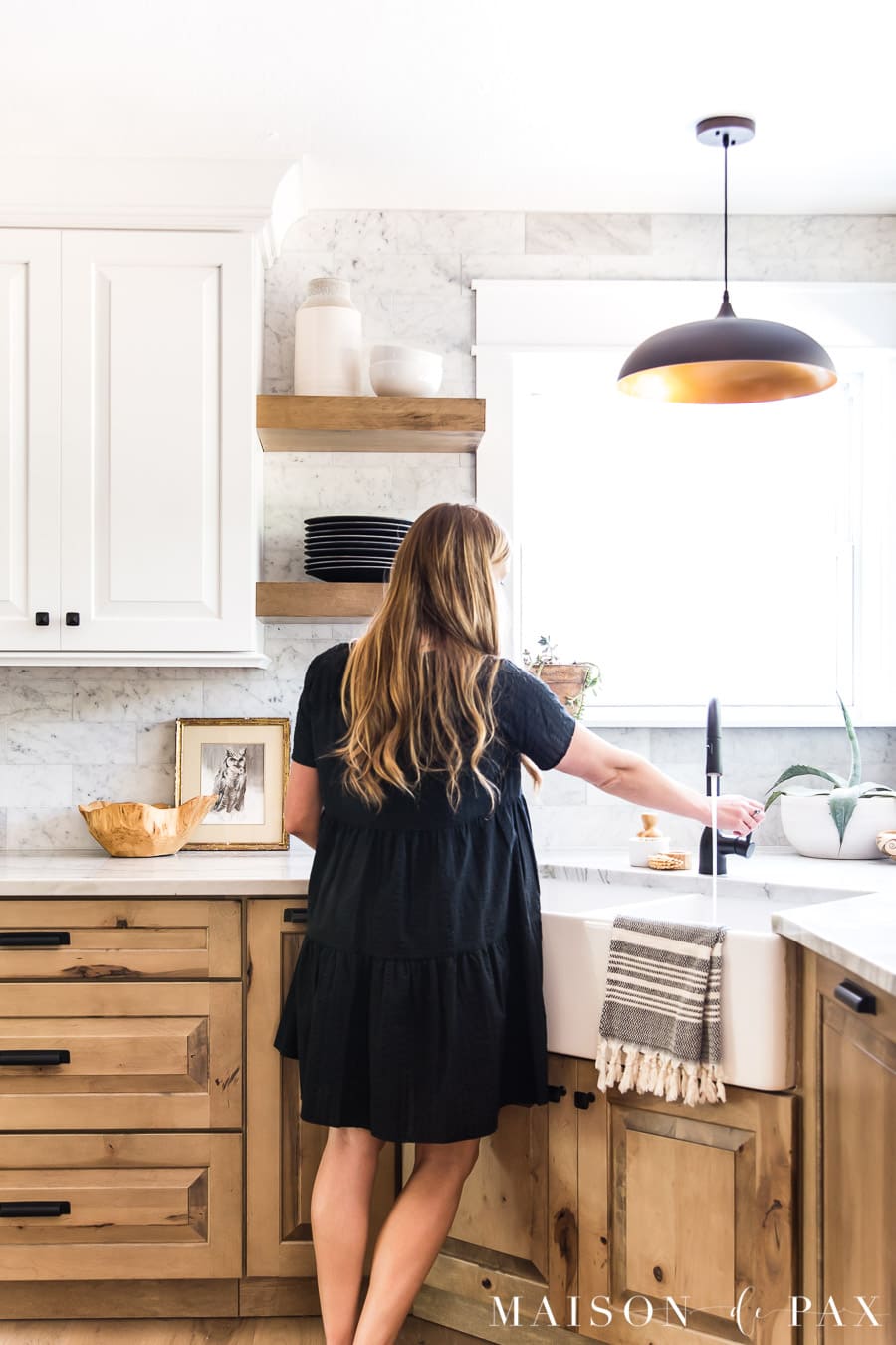 White and Wood Kitchen Reveal: Part 2