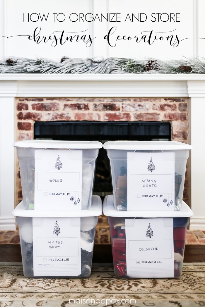 How to Organize and Store Christmas Decorations