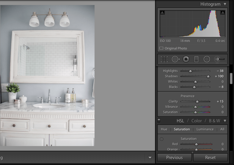 Lightroom editing tips for interior photography- Maison de Pax