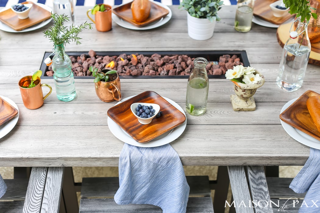 Gas fired table- Maison de Pax