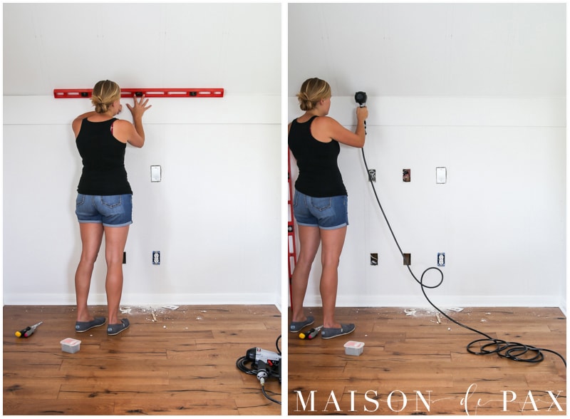 DIY Shiplap Wall- Maison de Pax