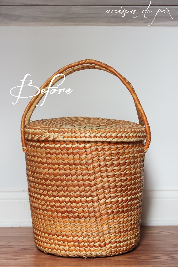 update an old basket with a fresh coat of paint via aiweb9ygdry.cmersite.com #diy #decor #makeover