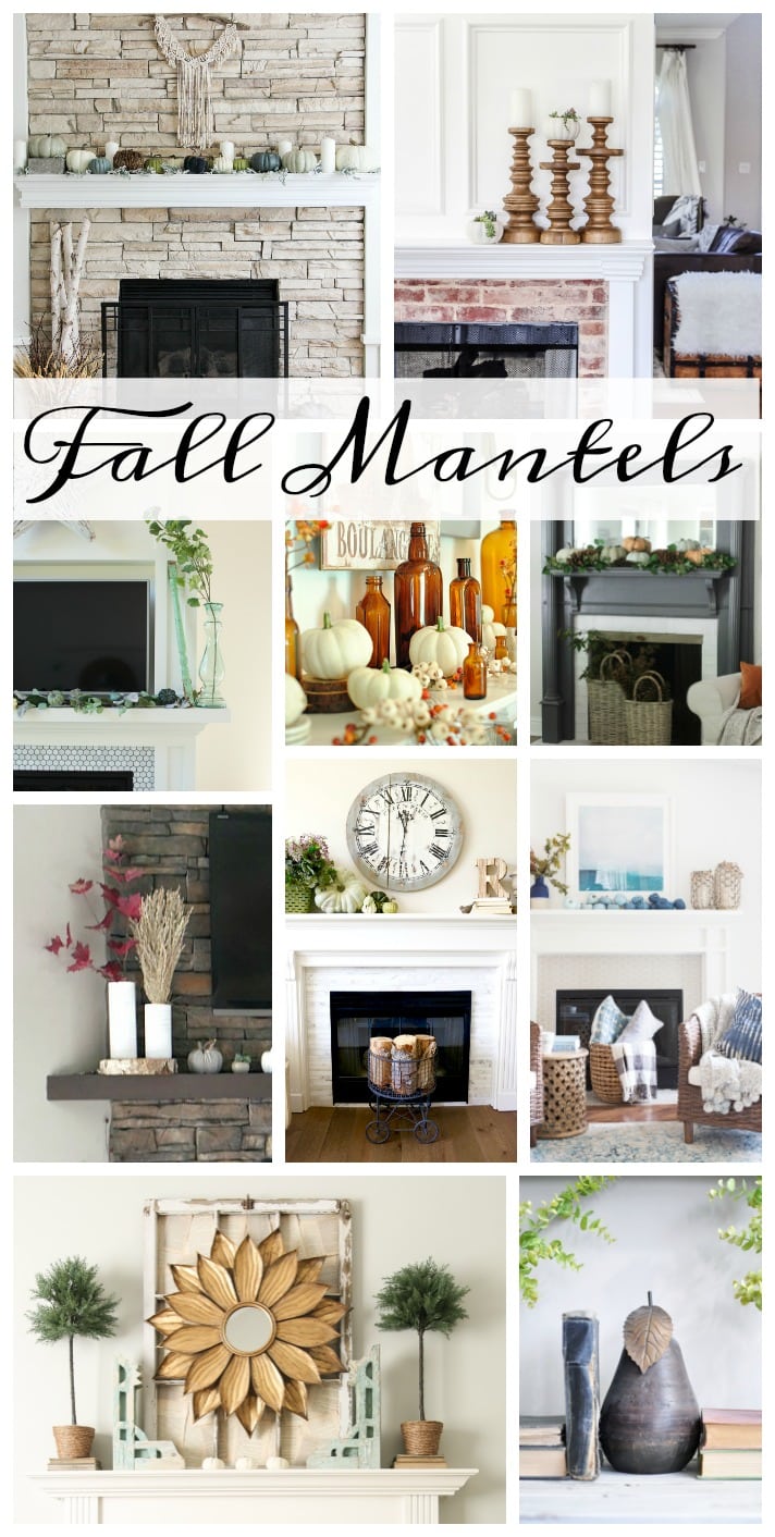 Gorgeous fall mantels and fall decorating ideas- Maison de Pax