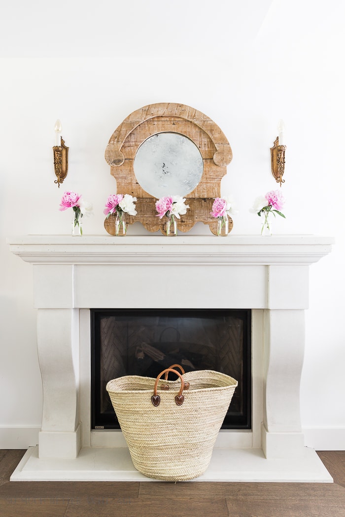 pink-peonies-summer-mantel