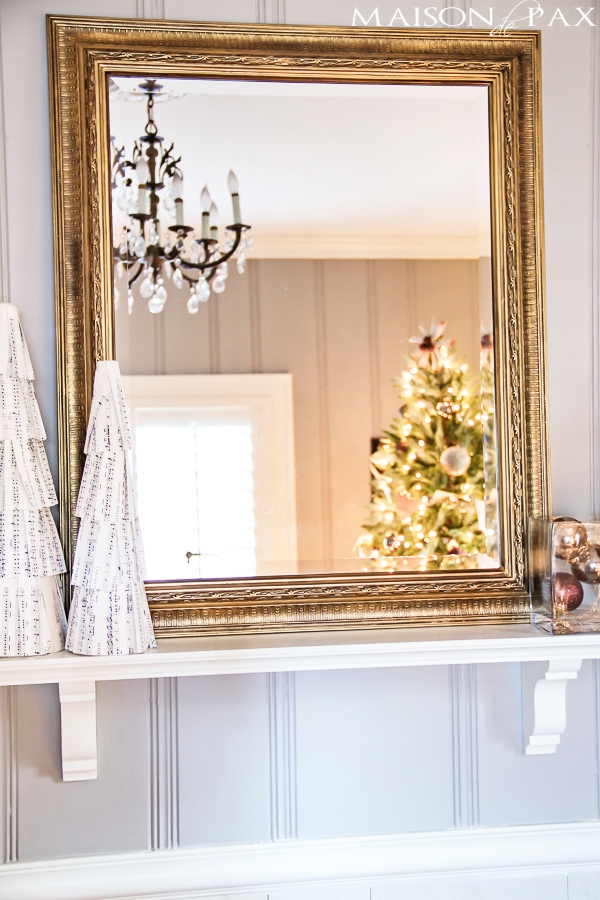 Simple Faux Fireplace Mantel- Maison de Pax