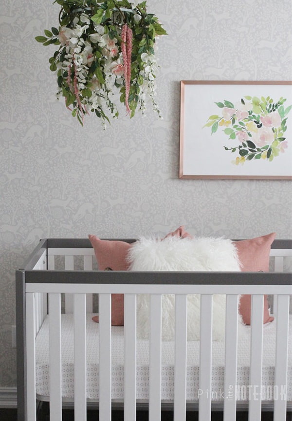 gray and rose nursery- Maison de Pax