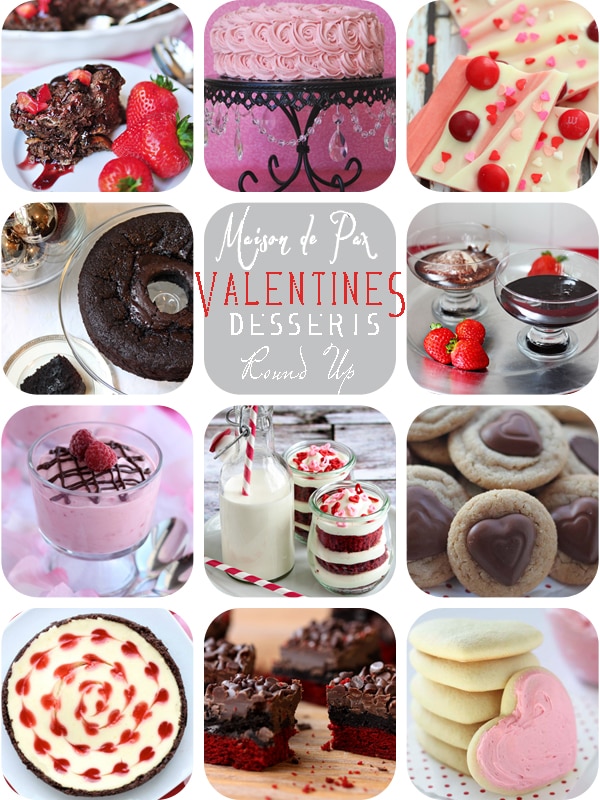 Decadent Valentine’s Desserts {Round Up}