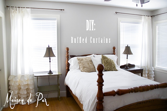 DIY Ruffled Curtains- Maison de Pax
