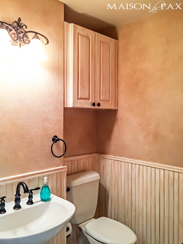 Hill Country House Before (half bath)