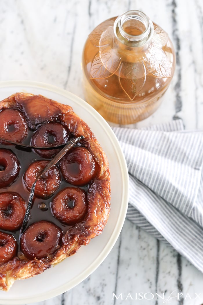 tarte tatin recipe with apple cider