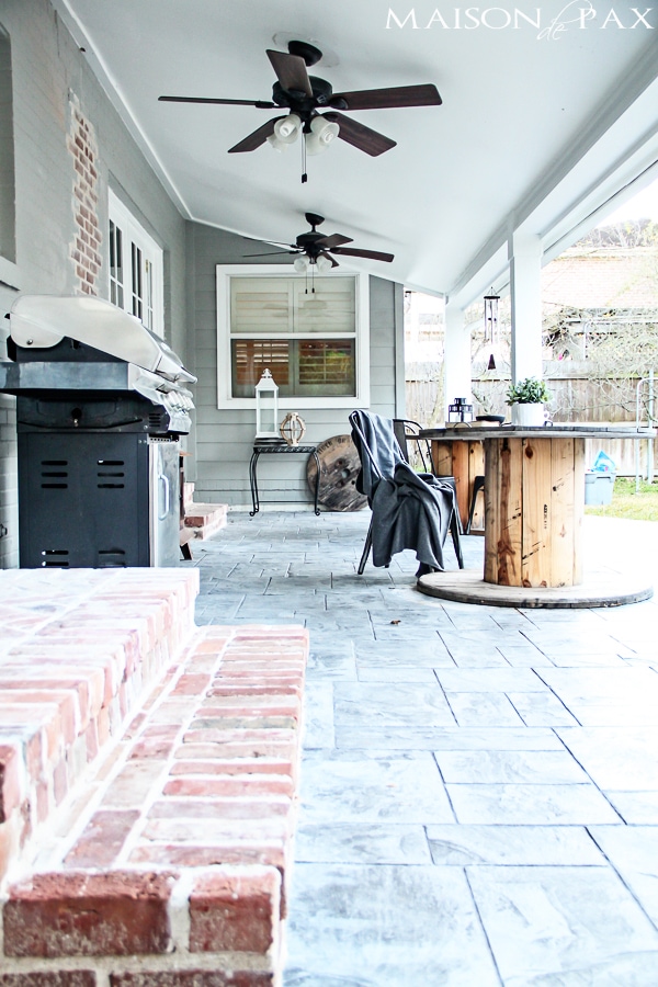 gorgeous stamped concrete and antique brick patio | aiweb9ygdry.cmersite.com
