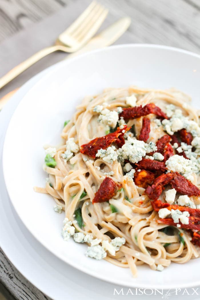cauliflower fettuccini alfredo from Master the Electric Pressure Cooker