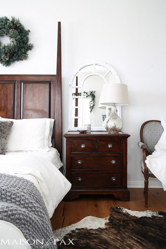 White Christmas Master Bedroom