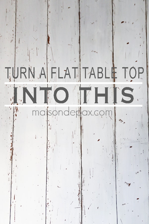 DIY Faux Planked Desk
