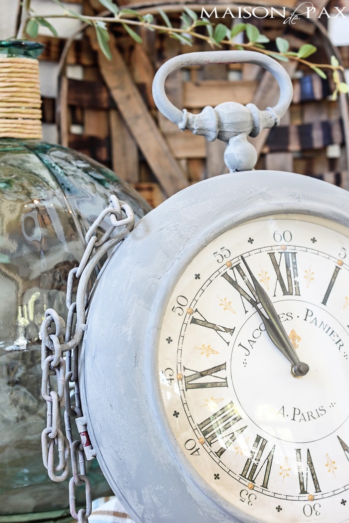 gorgeous painted vintage clock plus great tips for painting accessories | aiweb9ygdry.cmersite.com