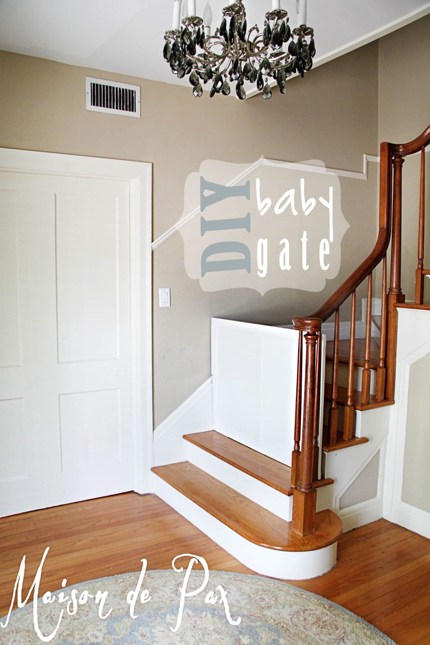 DIY Classy Baby Gate