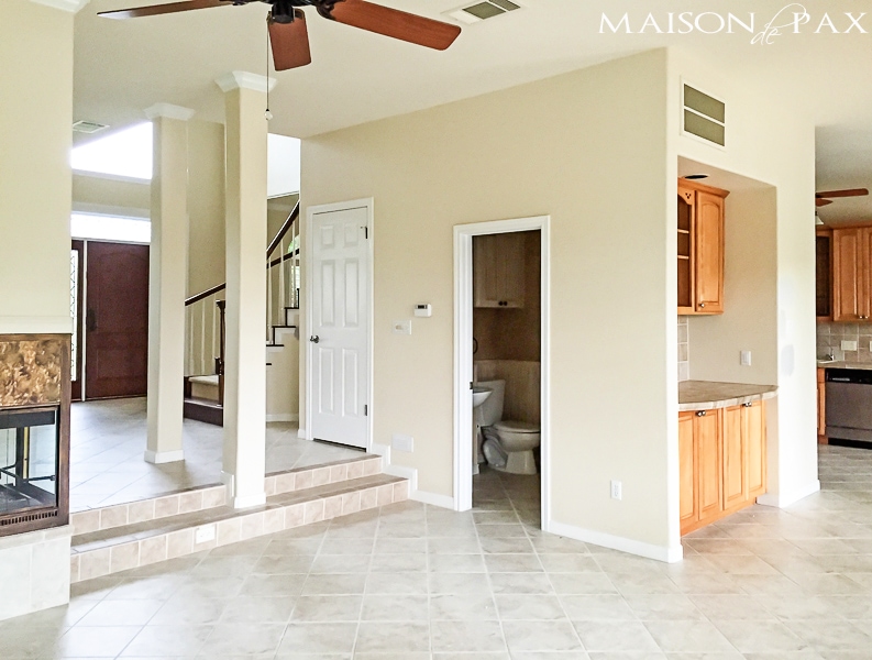 90s home living room and kitchen- Maison de Pax