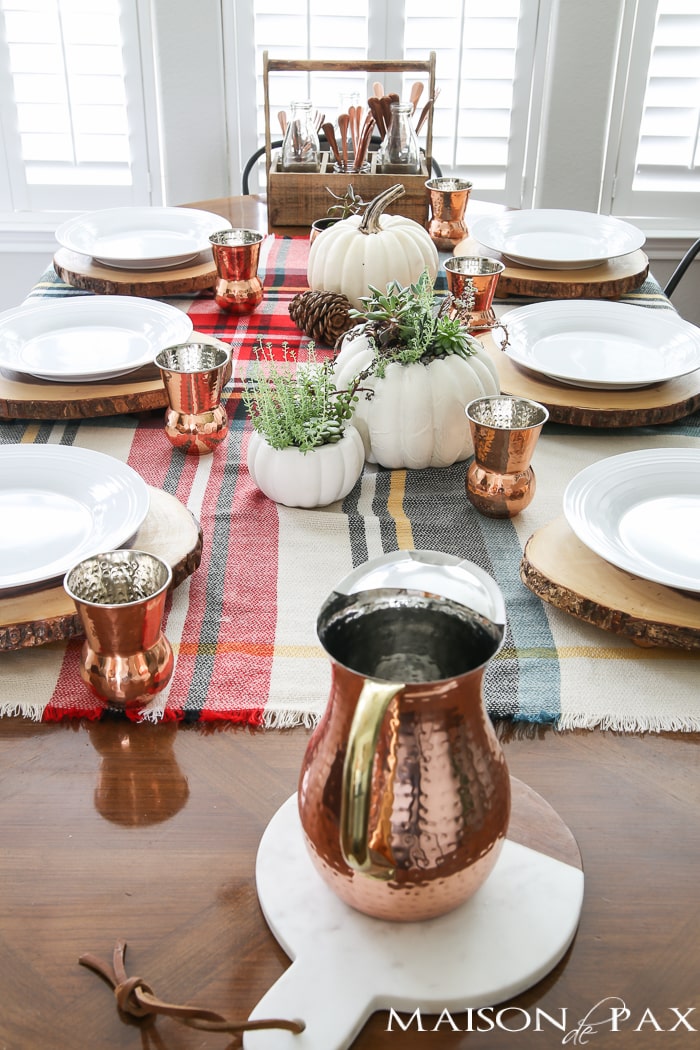 Rustic Thanksgiving Centerpiece- Maison de Pax