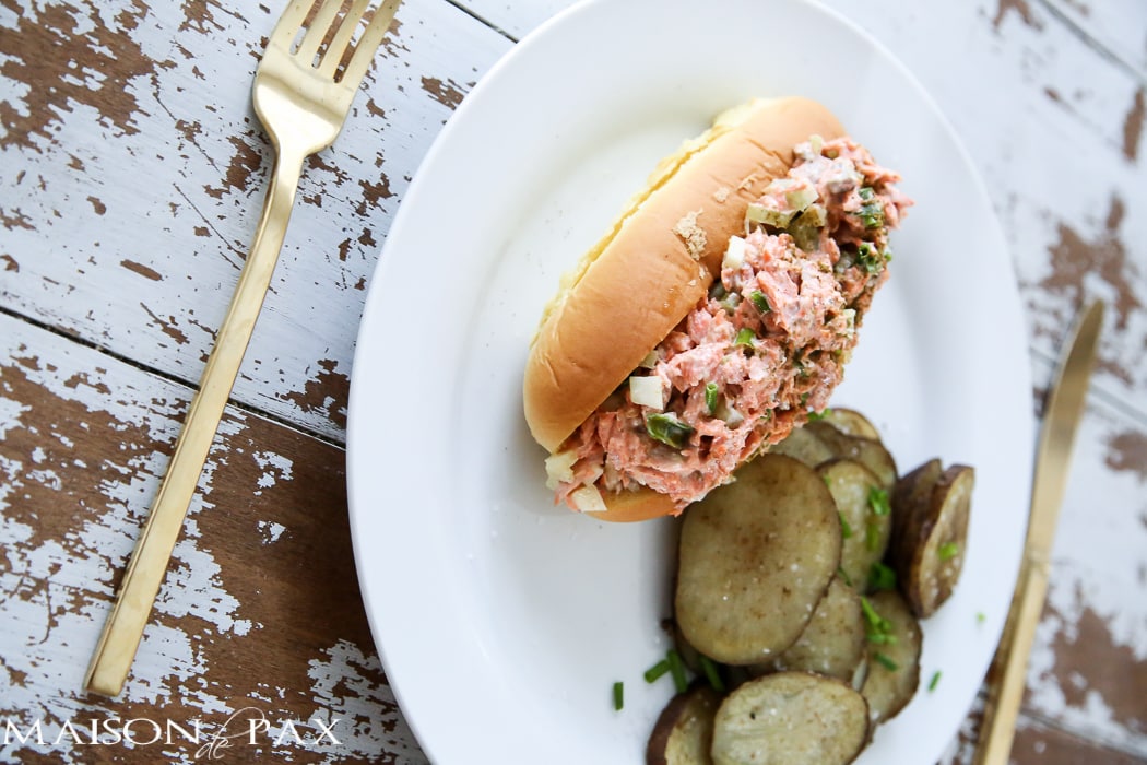 Reclaiming Family Meal Time: delicious salmon rolls