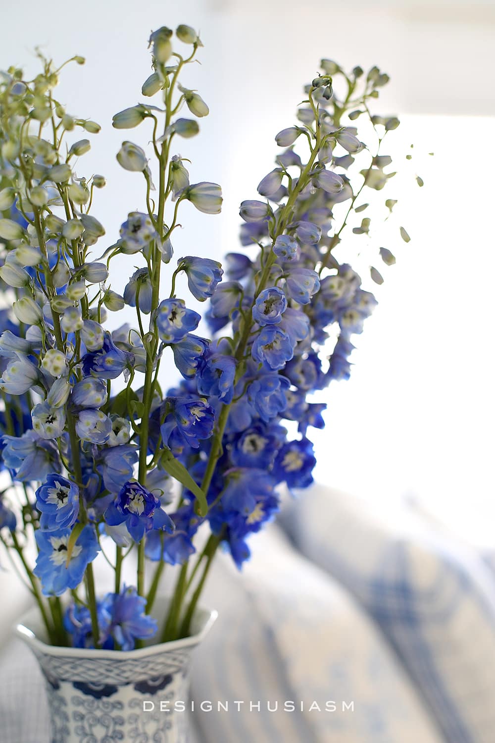 French Blue Guest Room | Designthusiasm.com