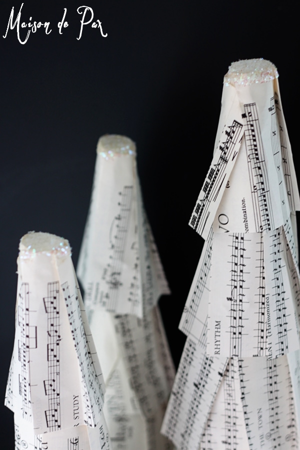 Sheet Music Christmas Trees