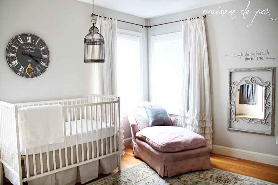 Gorgeous, subtle, mostly neutral nursery with touches of French and farmhouse charm - Maison de Pax