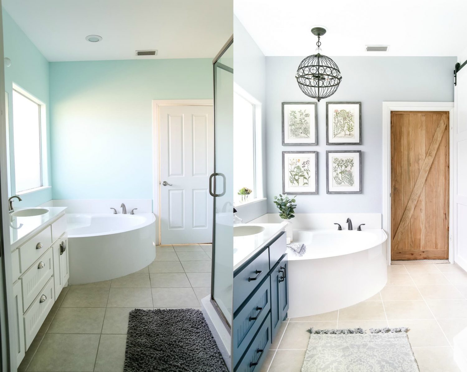 Master Bath Retreat before and after- Maison de Pax
