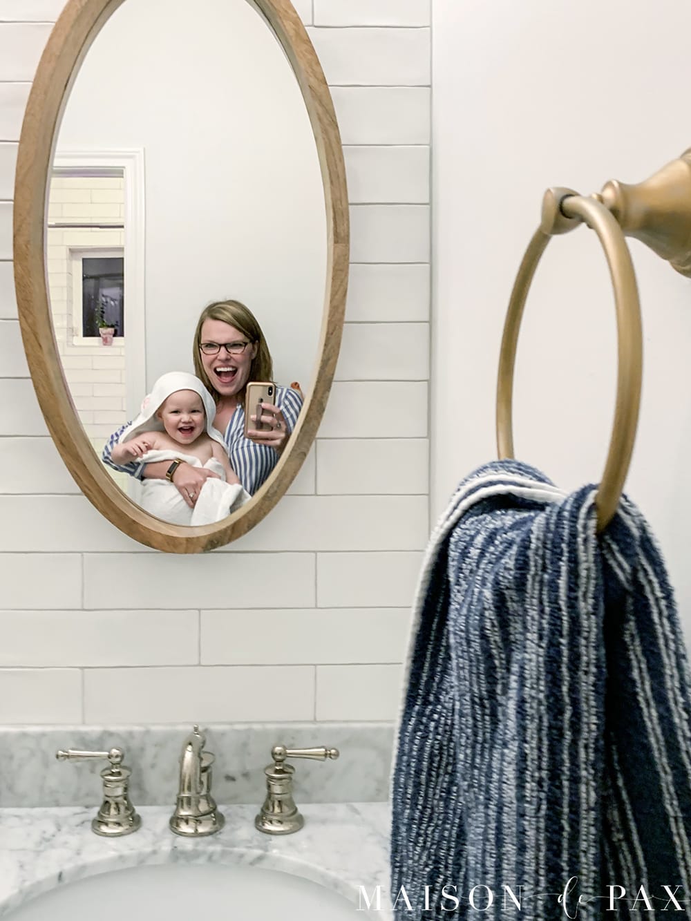 image taken in mirror with iphone | Maison de Pax
