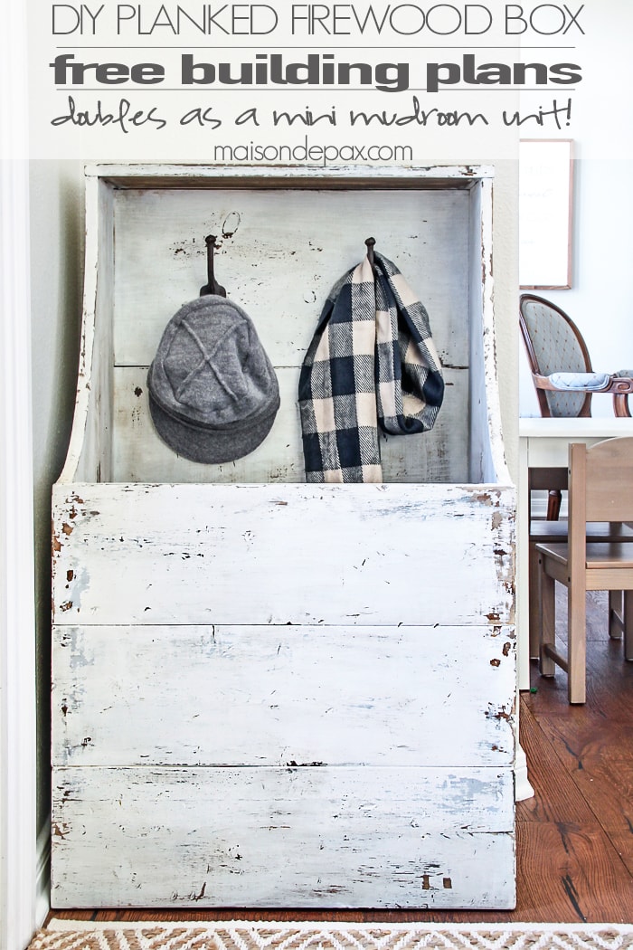 DIY Planked Firewood Box Building Plans