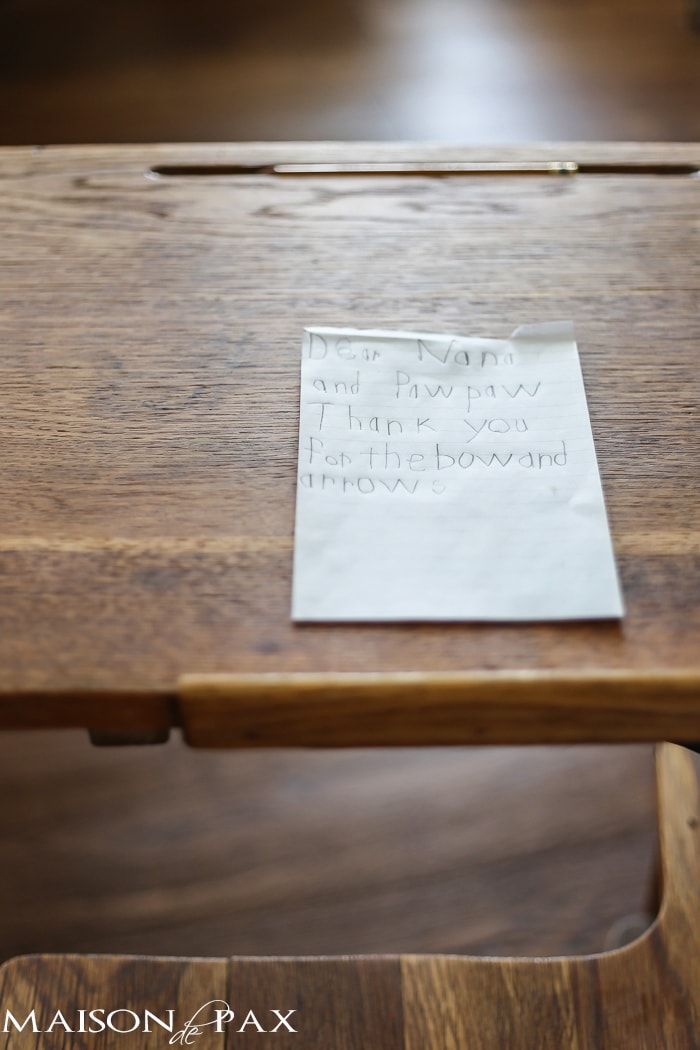 Vintage School Desk (thank you)
