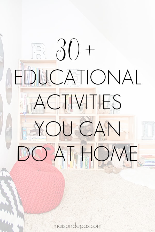 Homeschooling and Educational Activities for Kids