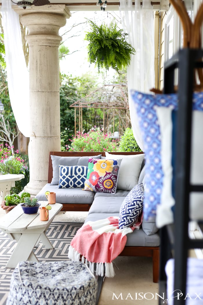 Spring Patio Decorating Ideas- Maison de Pax
