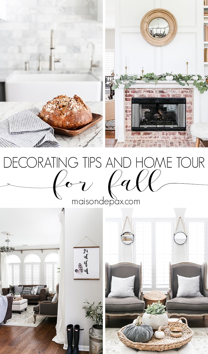 fall home tour and decorating tips #falldecor