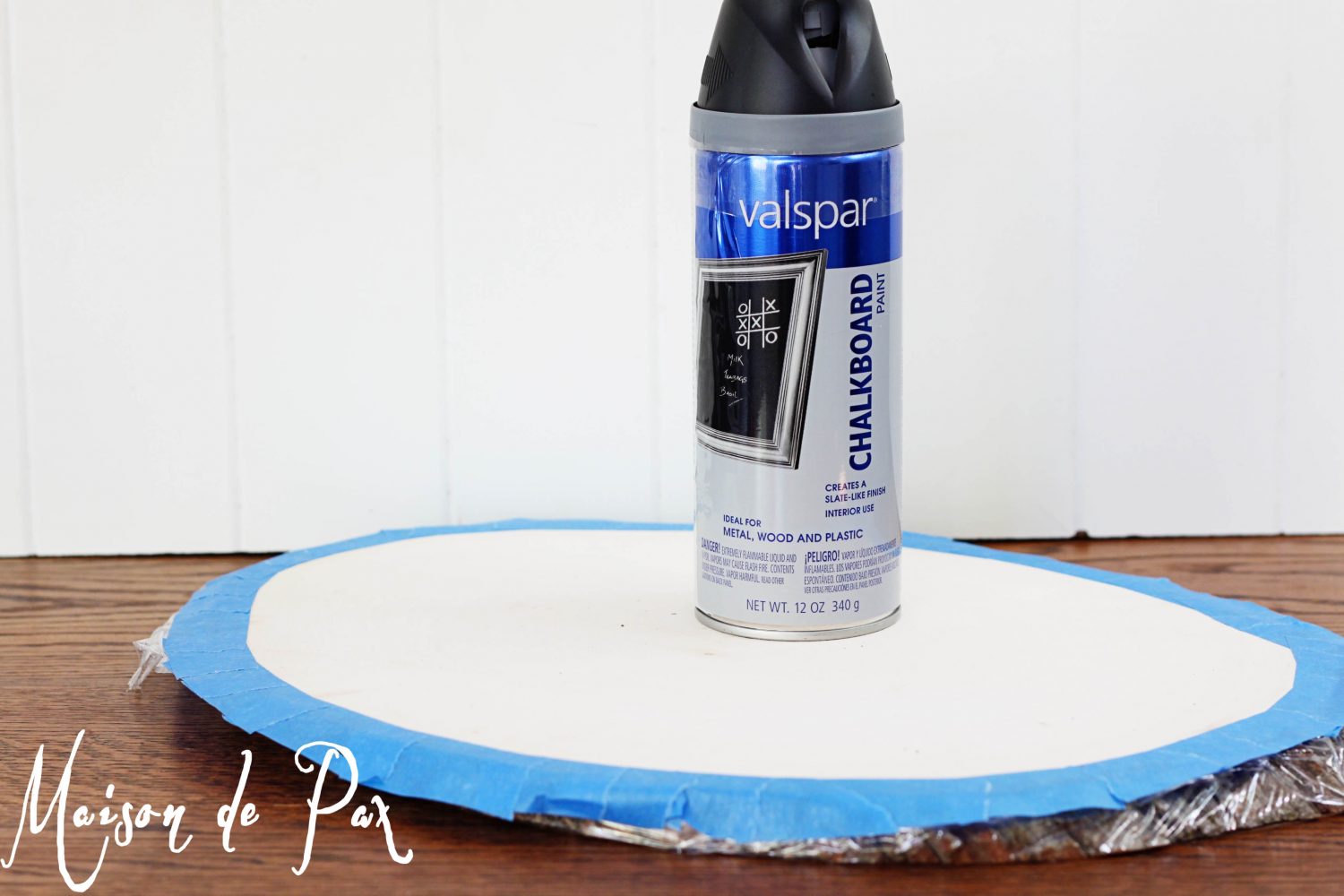 diy rustic log slice turned chalkboard tutorial