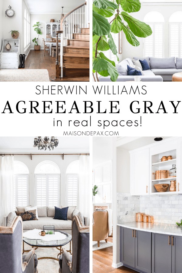 Sherwin Williams Agreeable Gray in real spaces | Maison de Pax
