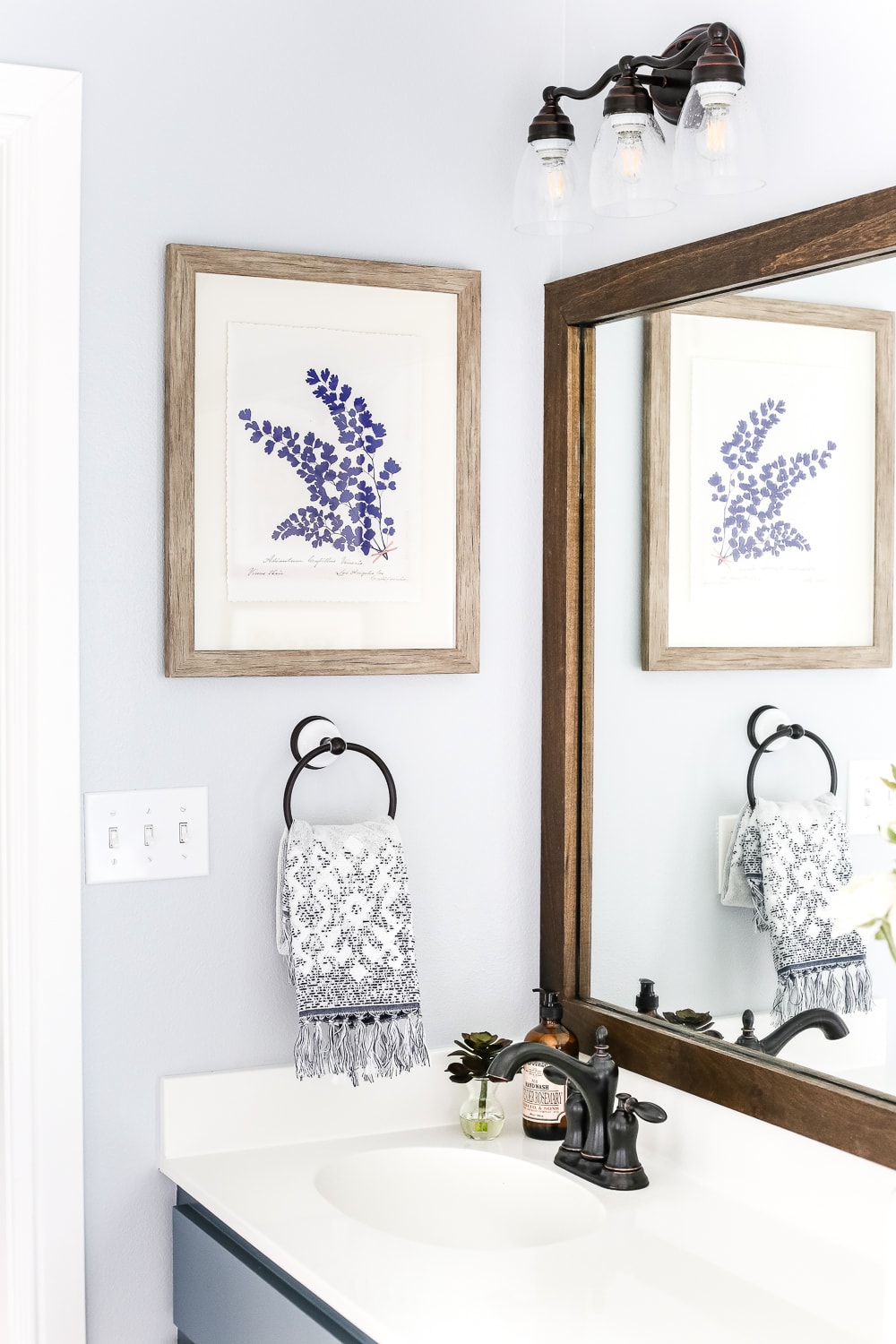 Master Bath Sink and Mirror- Maison de Pax