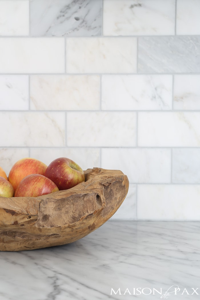 Marble subway tile- Maison de Pax