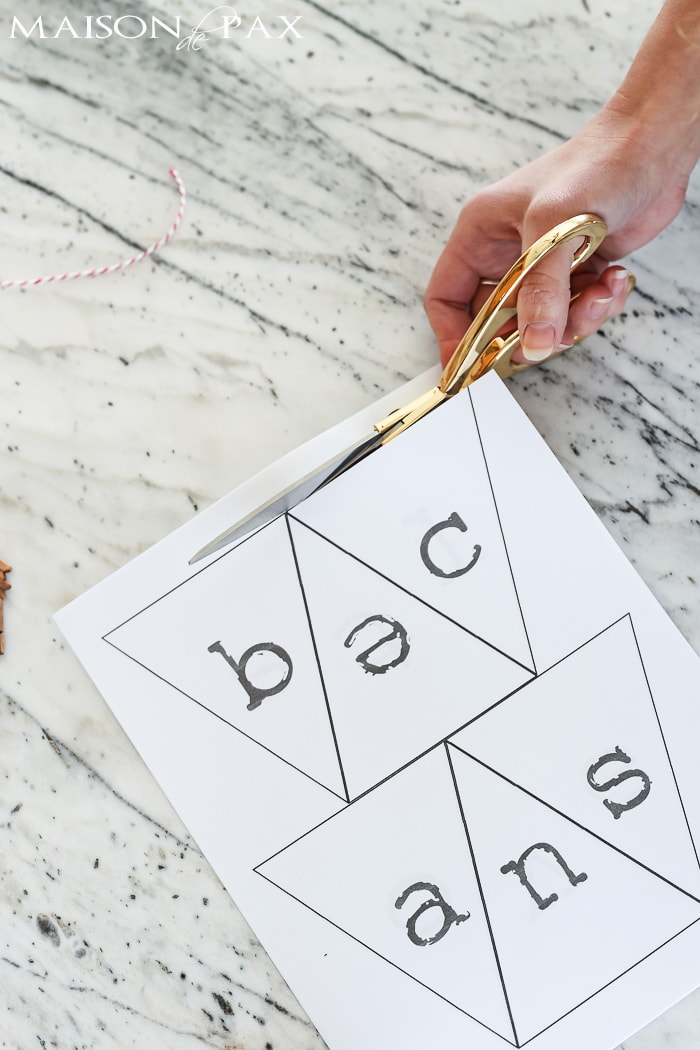 diy Valentine's Day bunting (free printable!)- Maison de Pax