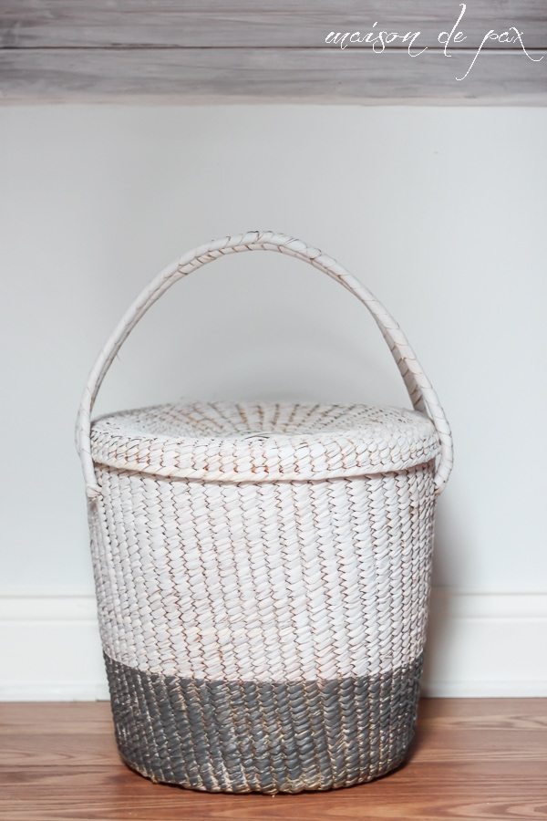 update an old basket with a fresh coat of paint via aiweb9ygdry.cmersite.com #diy #decor #makeover