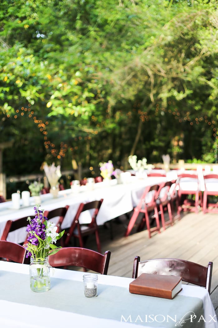 rustic wedding decorations | creative decorating ideas for a rustic chic wedding or rehearsal