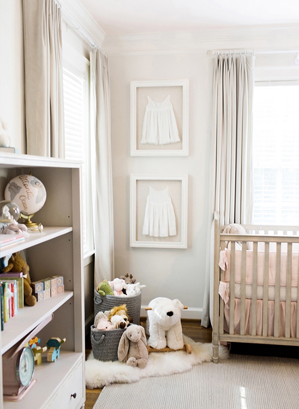 white and grayish taupe nursery-Maison de Pax
