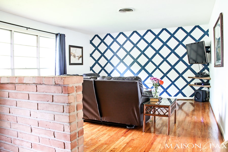 how to paint an accent wall with frog tape: easy to follow tutorial | aiweb9ygdry.cmersite.com