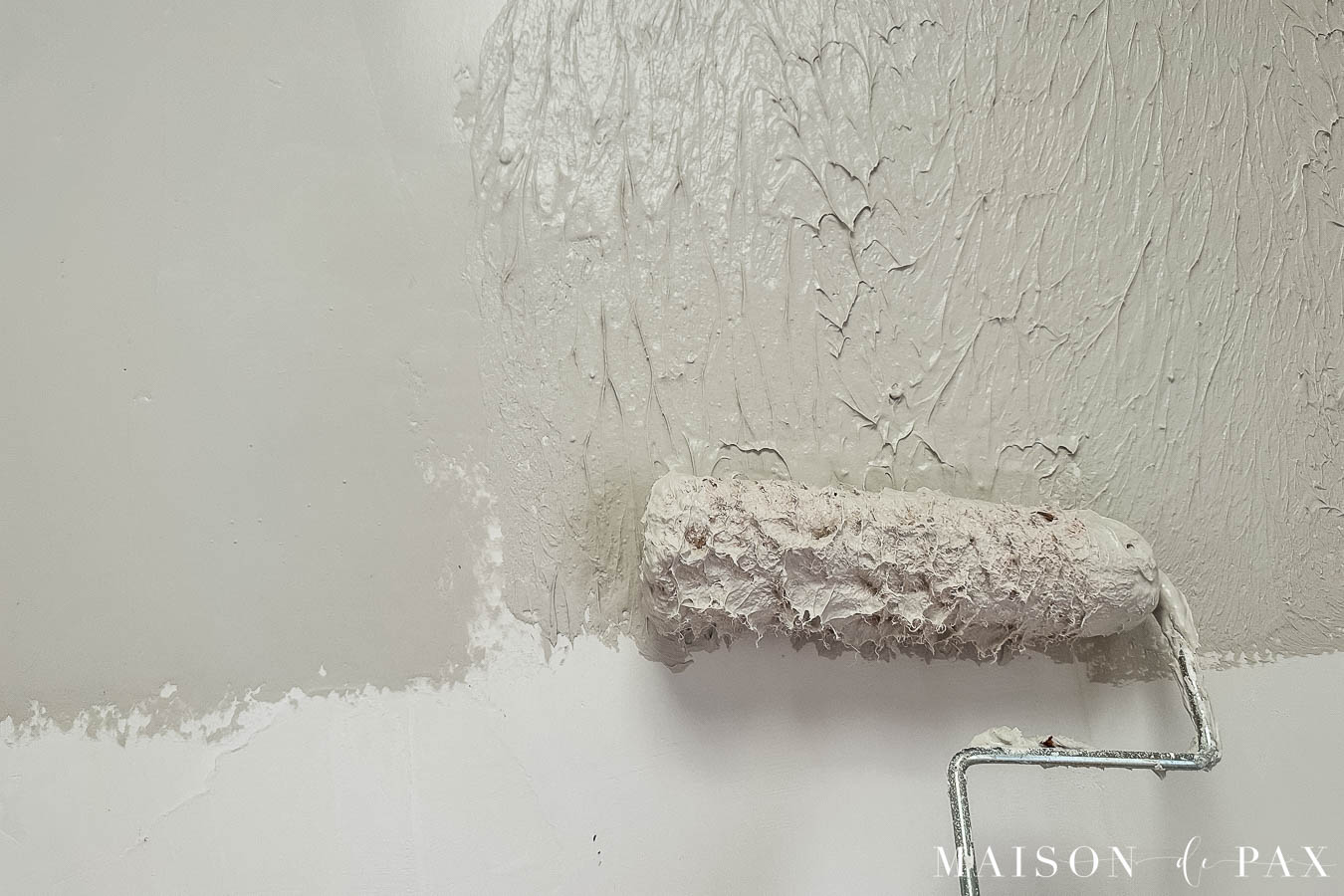 rolling on drywall mud for skim coating